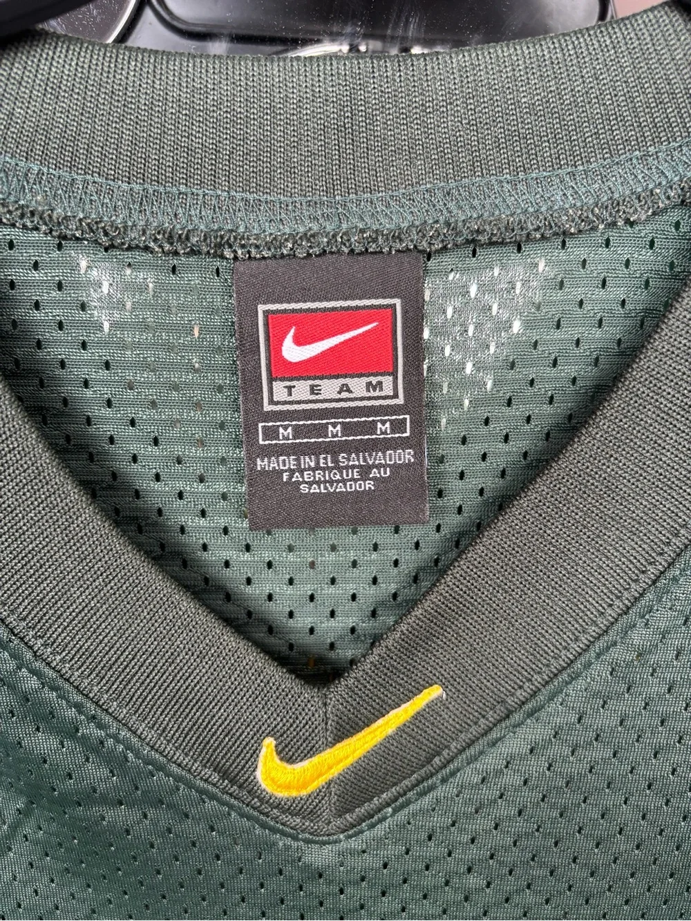 Nike Men’s Green & Yellow Number 3 Football Jersey